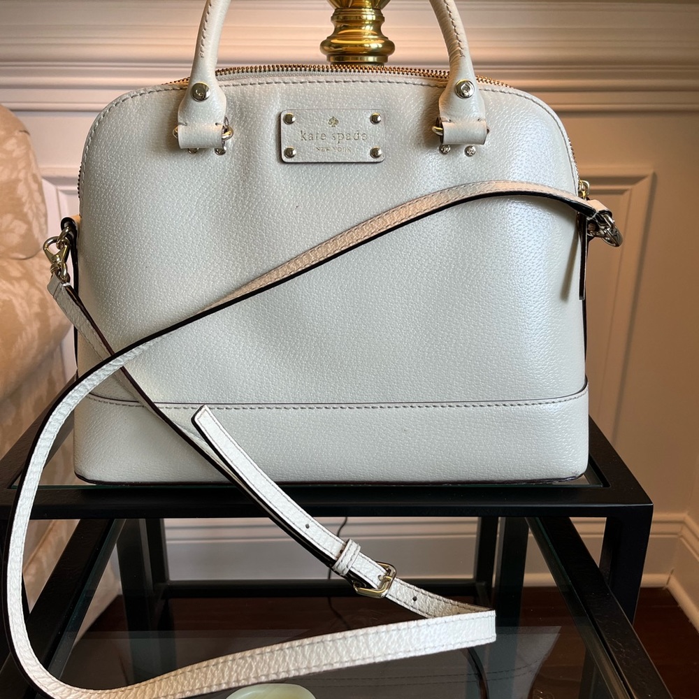 Kate Spade Cream Leather Satchel